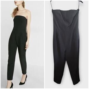 Express black strapless jumpsuit